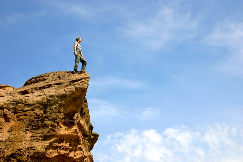 Hypnosis for Winning Man on Top of the World