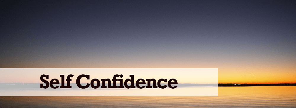 Self-Confidence/Self-Esteem Self-Confidence/Self-Esteem